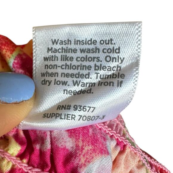 PEYTON & PARKER Cotton Floral Colorful Ruffled Sleeve Maxi Dress Women's Size XS - Picture 4 of 6